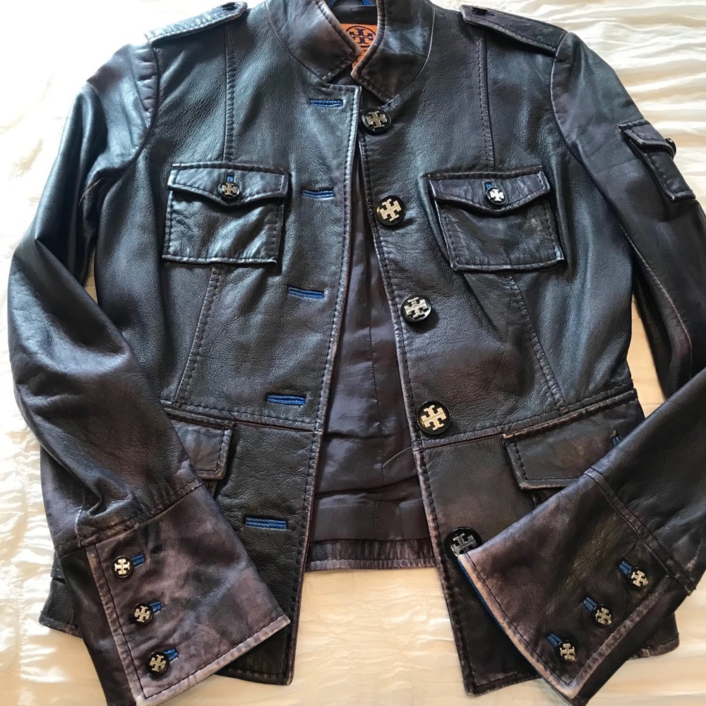 Tory Burch leather jacket!!